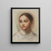 Head of a Young Girl - Alexandre Hesse — framed artwork on a wall