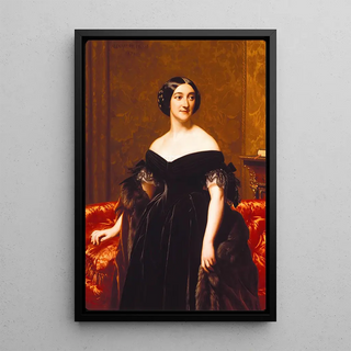 Young woman - Alexandre Hesse — framed artwork on a wall