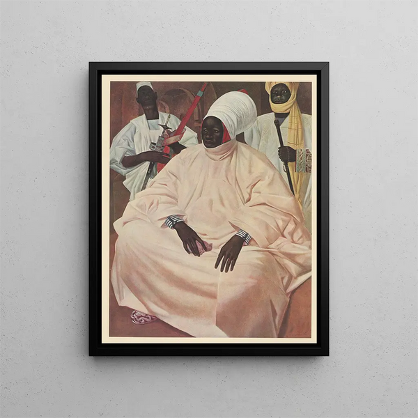 Drawings and paintings of Africa pl. 8 - Alexandre Iacovleff — framed artwork on a wall