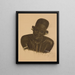 Femme M'Gogo Dodoma - Alexandre Iacovleff — framed artwork on a wall