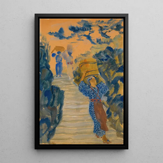 Reproduction of the painting Japanese Water Carriers - Alexandre Iacovleff