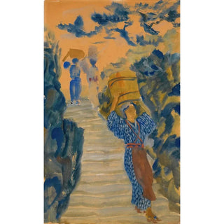 Reproduction of the painting Japanese Water Carriers - Alexandre Iacovleff