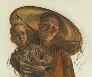 Mother and Child - Alexandre Iacovleff — artwork view