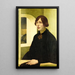 Portrait Painting of Irene Von Radlov - Alexandre Iacovleff — framed artwork on a wall