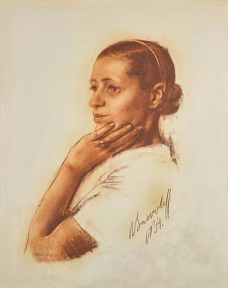 Portrait of Irène Andreeva - Alexandre Iacovleff — artwork view