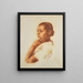 Portrait of Irène Andreeva - Alexandre Iacovleff — framed artwork on a wall