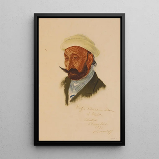 Raja Khasroo Khan of Naga Tchalt - Alexandre Iacovleff — framed artwork on a wall