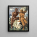Triton and Nereid Capri - Alexandre Iacovleff — framed artwork on a wall