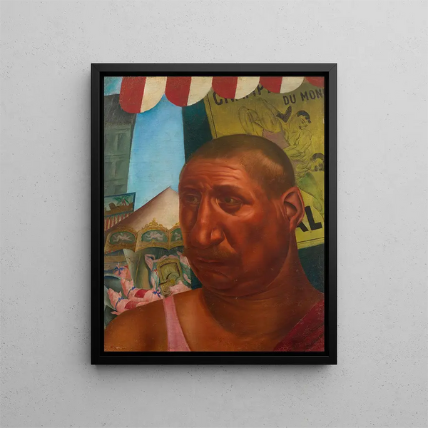 Lutteur - Alexandre Iacovleff — framed artwork on a wall