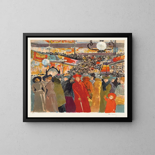 The novelty store - Alexandre Lunois — framed artwork on a wall