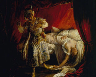 Othello and Desdemona - Alexandre Marie Colin — artwork view