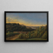 View of Saint-Cloud near the Seine - Alexandre Pau de Saint-Martin — framed artwork on a wall