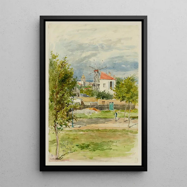 Campagne de Vaugirard - Alexandre Prévost — framed artwork on a wall