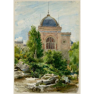 Le rocher au jardin du Trocadéro - Alexandre Prévost — artwork view