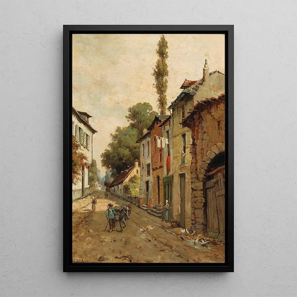Reproduction of the painting Street scene painting - Alexandre René Véron
