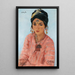 Portrait of Acha - Alexandre Roubtzoff — framed artwork on a wall