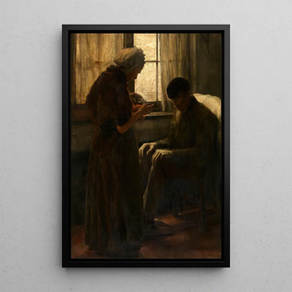 The Family Support - Alexandre Struys — framed artwork on a wall