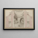 Panthéon Dome Painting interior decoration project - Alexandre Théodore Brongniart — framed artwork on a wall