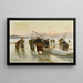 Shrimp Fishing in Normandy - Alexei Danilovich Kivshenko — framed artwork on a wall
