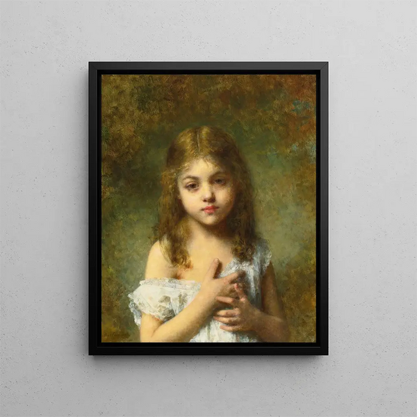 Childhood Painting - Alexei Harlamoff — framed artwork on a wall