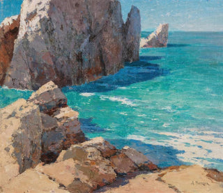 Un jour d'été sur une côte rocheuse - Alexei Vasilievich Hanzen — artwork view