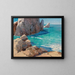 Un jour d'été sur une côte rocheuse - Alexei Vasilievich Hanzen — framed artwork on a wall
