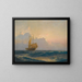 Bateau au crépuscule - Alexei Vasilievich Hanzen — framed artwork on a wall