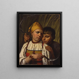 The Reapers - Alexei Venetsianov — framed artwork on a wall