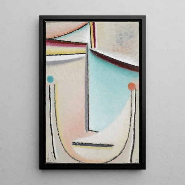 Reproduction of the painting Head Abstract PinkBlue Light - Alexej von Jawlensky