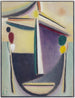 Head abstract black yellow violet - Alexej von Jawlensky — artwork view
