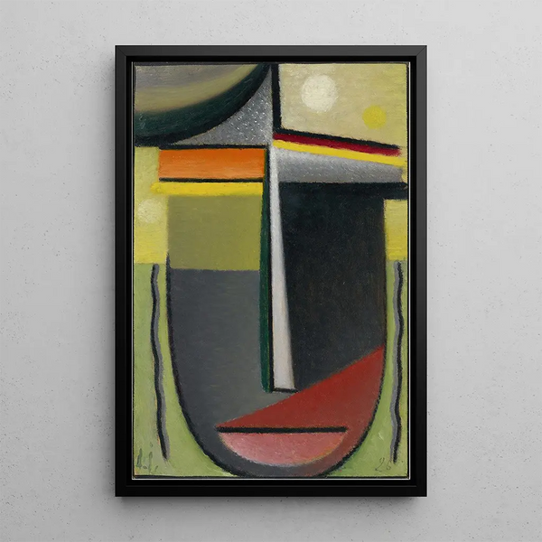 Reproduction of the painting Head Abstract Inner Vision VertOr - Alexej von Jawlensky