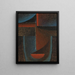 Blue-Red Head Abstract Painting - Alexej von Jawlensky — framed artwork on a wall