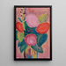 Bouquet de fleurs dans un vase - Alexej von Jawlensky — framed artwork on a wall