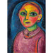 Bust of a Woman in a Reddish Dress - Alexej von Jawlensky — artwork view
