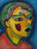 Poet Mystical Head - Alexej von Jawlensky — artwork view