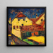 Houses in Yellow - Alexej von Jawlensky — framed artwork on a wall