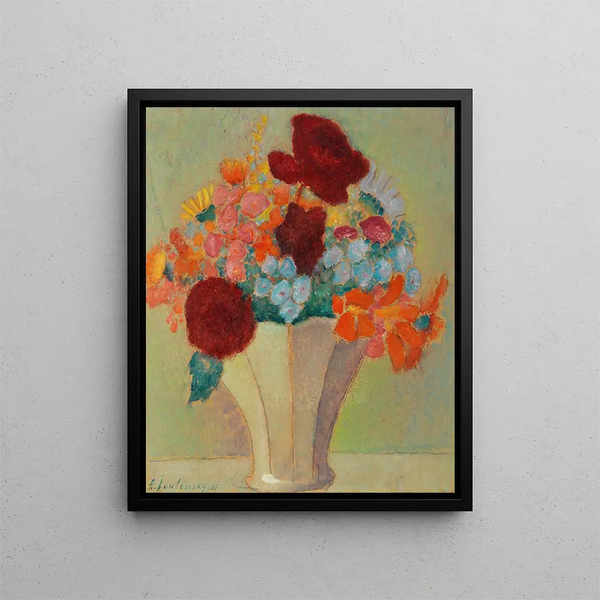 Grande nature morte Bouquet lumineux - Alexej von Jawlensky — framed artwork on a wall