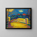 Landscape Painting with Bridge - Alexej von Jawlensky — framed artwork on a wall