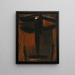 Meditation Noir Orange Lumineux - Alexej von Jawlensky — framed artwork on a wall