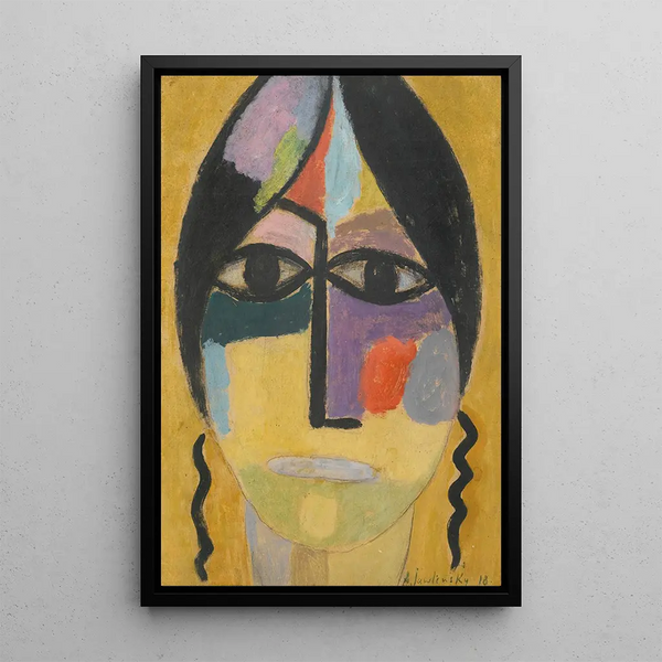 Reproduction of the painting Tête mystique aile de corbeau IV - Alexej von Jawlensky