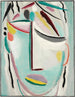 Les sauveurs font face au martyr - Alexej von Jawlensky — artwork view