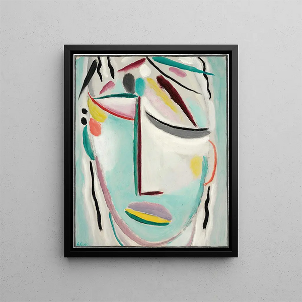 Les sauveurs font face au martyr - Alexej von Jawlensky — framed artwork on a wall
