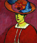 Schokko with wide-brimmed hat - Alexej von Jawlensky — artwork view