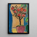 Still life small bouquet of roses - Alexej von Jawlensky — framed artwork on a wall