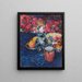 Nature morte avec fleurs et fruits - Alexej von Jawlensky — framed artwork on a wall