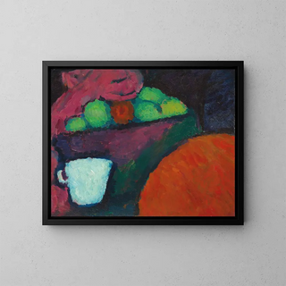 Nature morte avec tasse - Alexej von Jawlensky — framed artwork on a wall