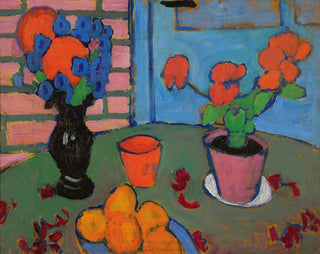 Still life with flowers and oranges - Alexej von Jawlensky — artwork view