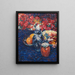 Still life with flowers and fruits - Alexej von Jawlensky — framed artwork on a wall