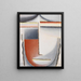 an abstract winter mood head - Alexej von Jawlensky — framed artwork on a wall