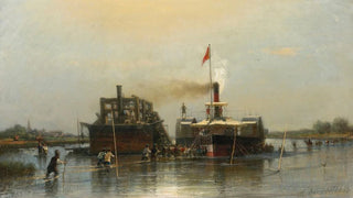 Vapeur sur le Don - Alexey Petrovich Bogolyubov — artwork view